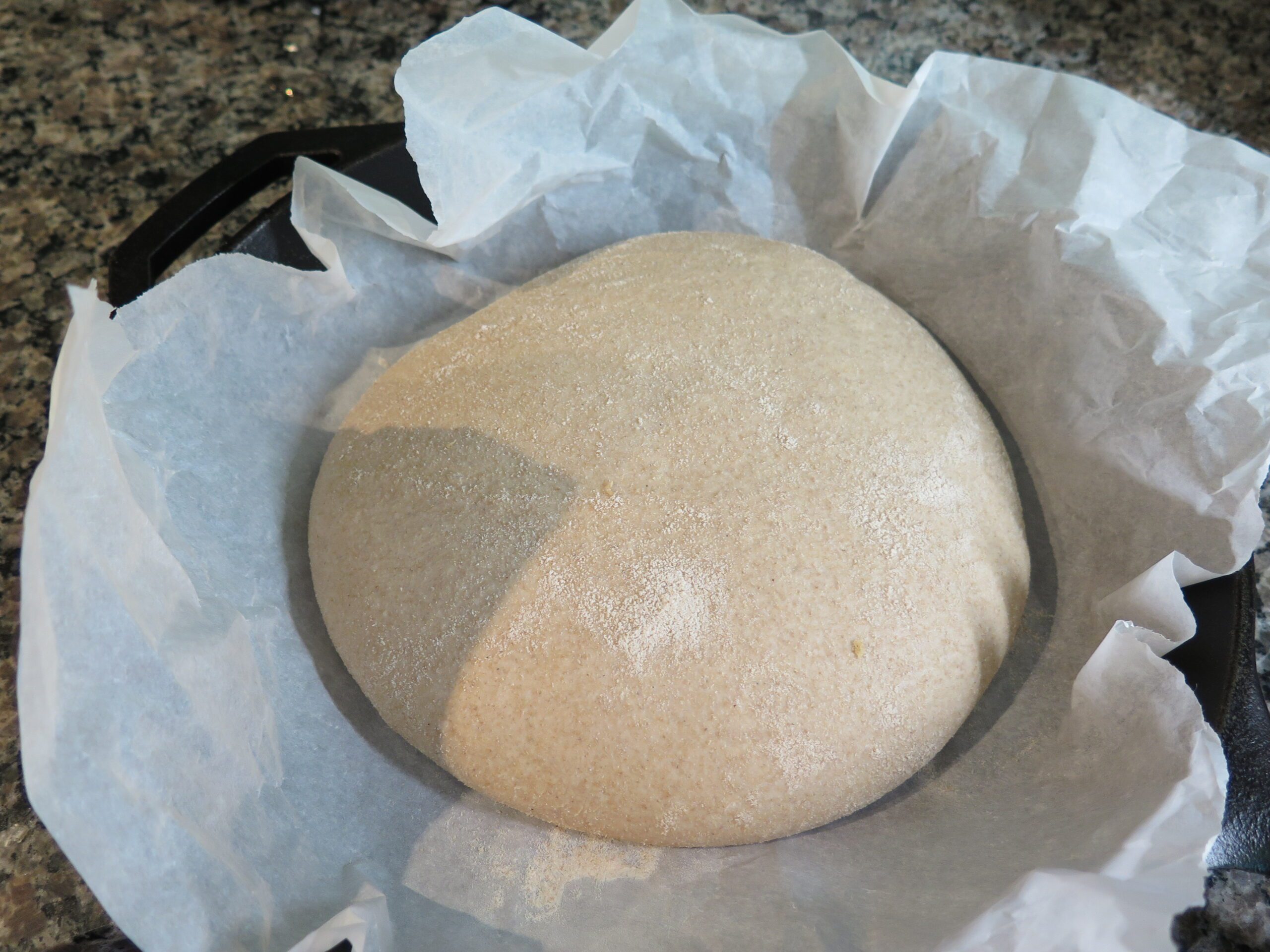 After proofing of dough