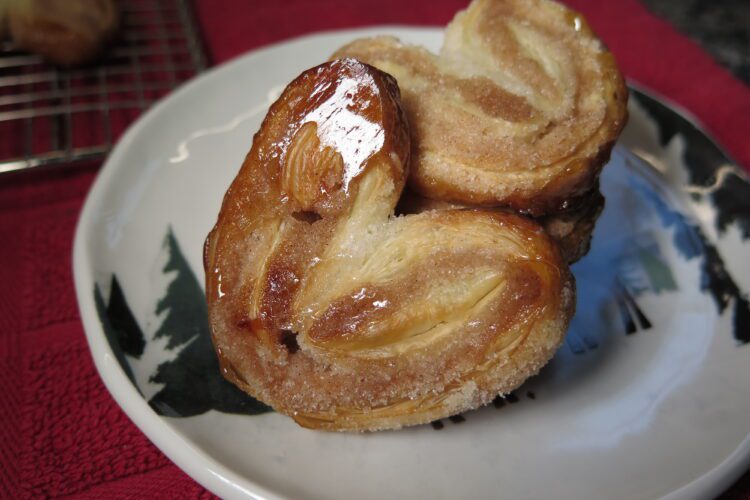 plate of palmiers