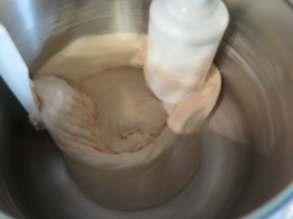 Knead bread dough for 8 minutes