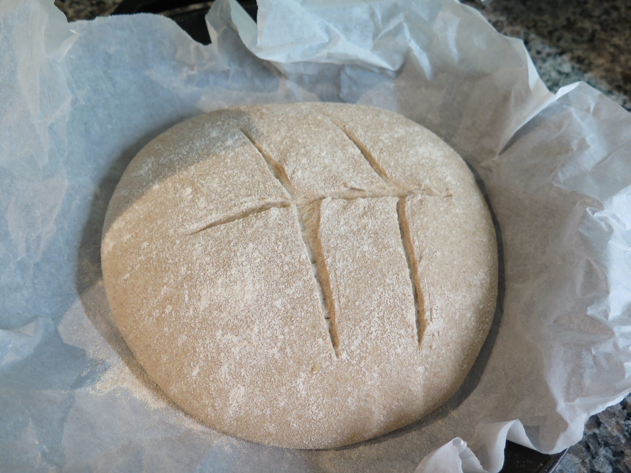 Score bread before it goes in oven
