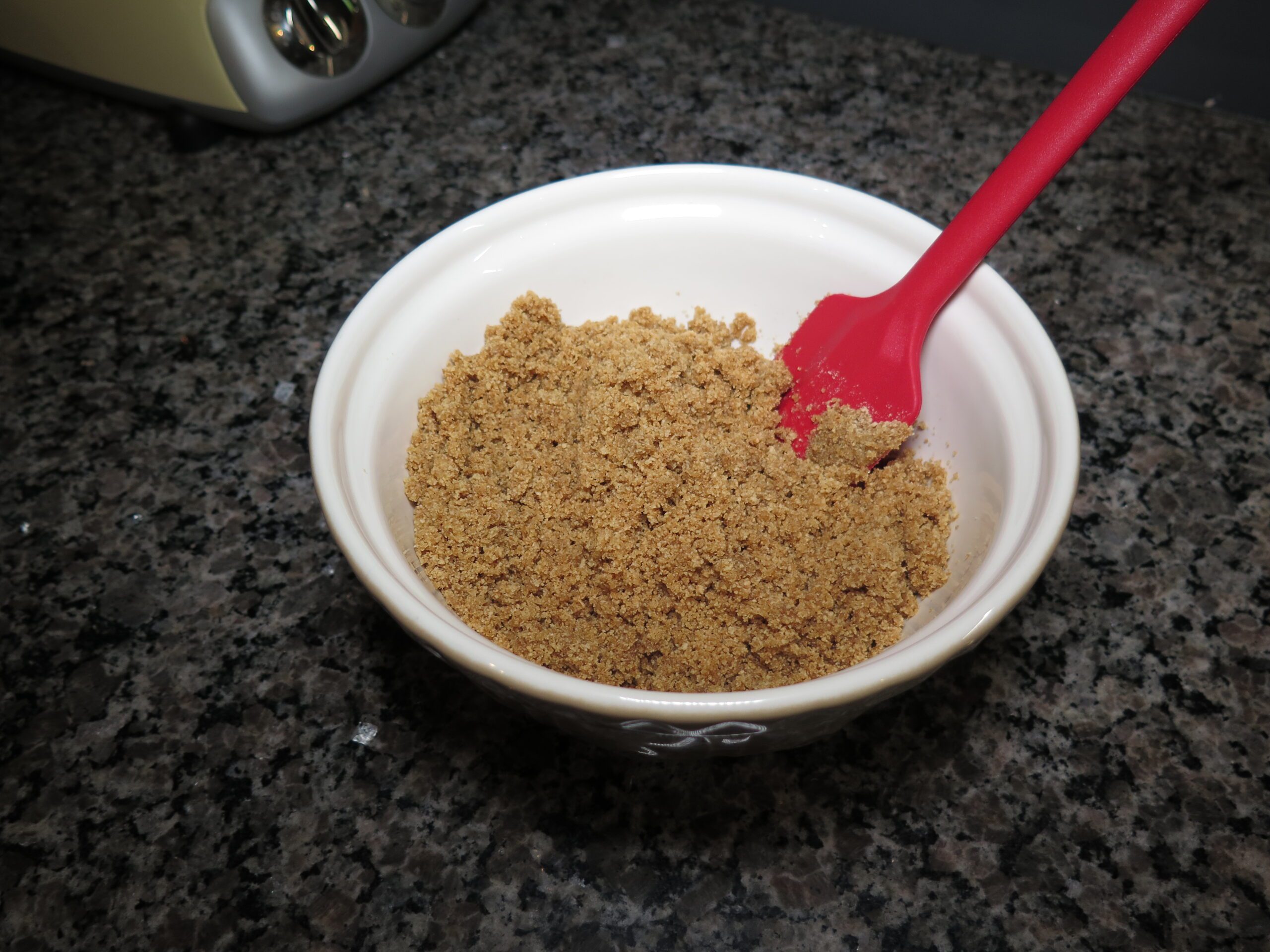 Graham cracker crust ready to be used