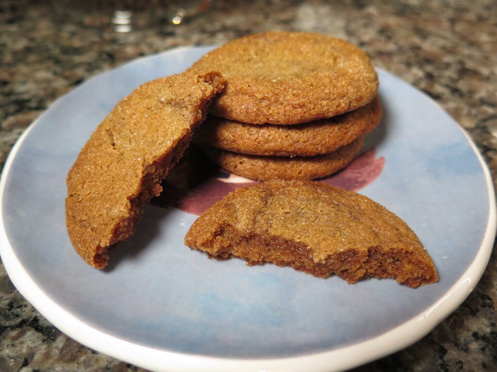 Chewy Molasses spice cookies