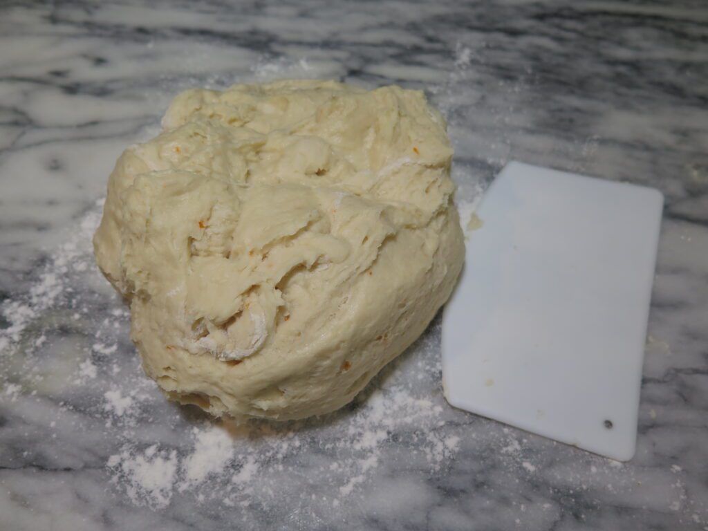 Dough before being kneaded