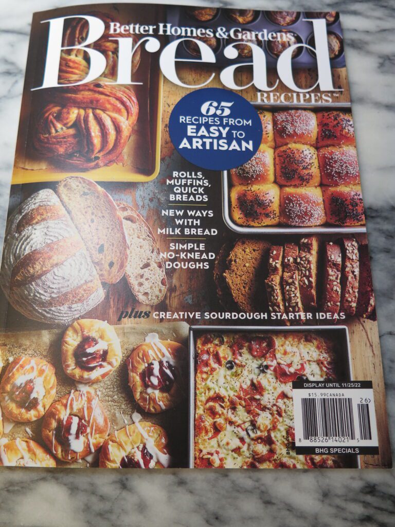 Better Homes and Gardens Bread Recipe magazine