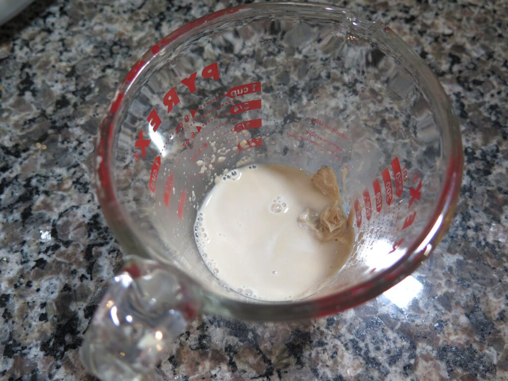 yeast in water