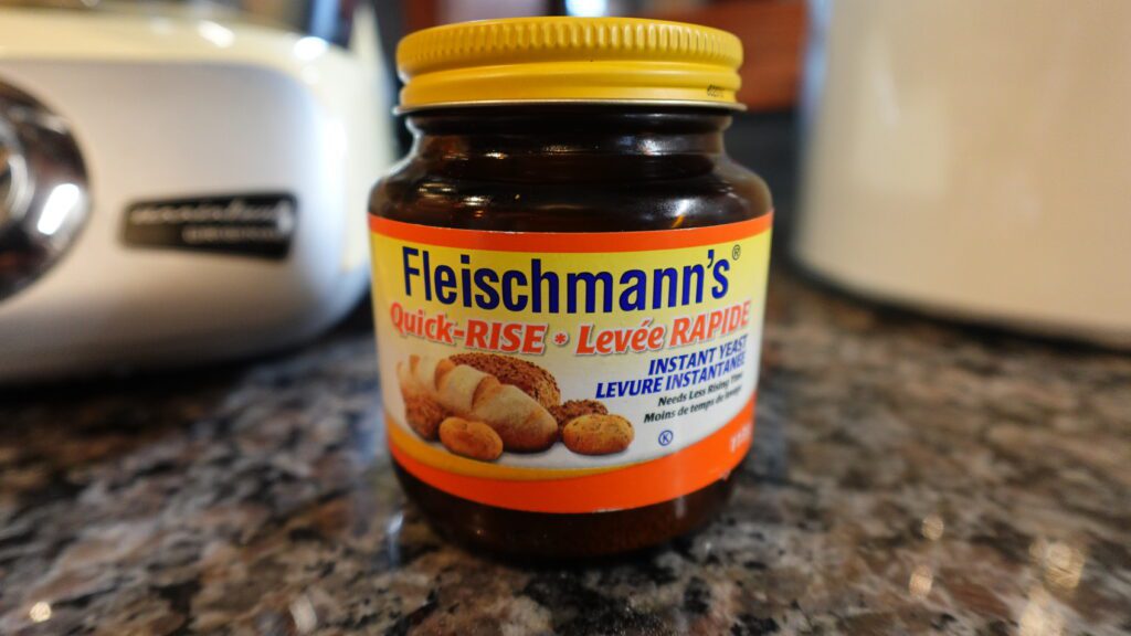 Jar of Fleischmann's instant yeast