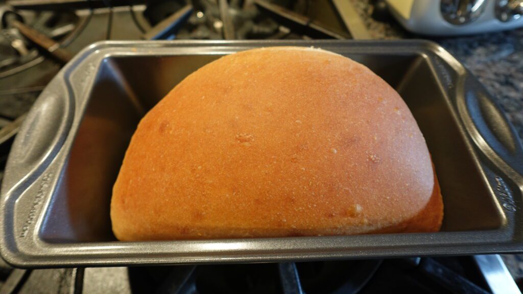 first dough after baking